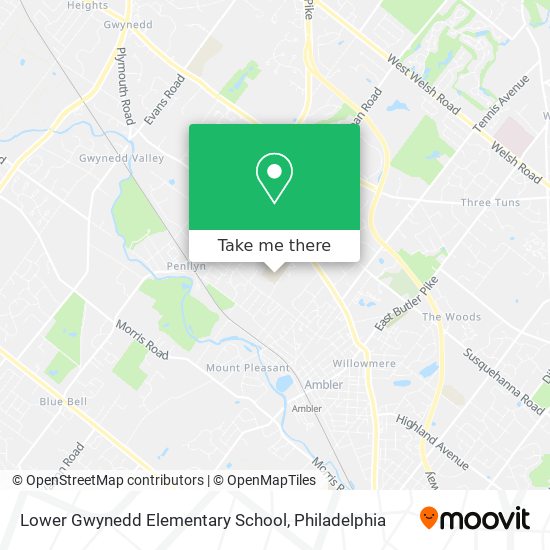 Lower Gwynedd Elementary School map