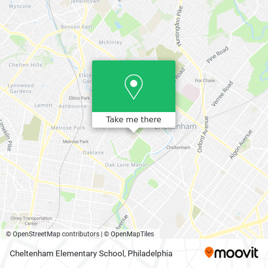 Mapa de Cheltenham Elementary School