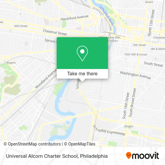 Universal Alcorn Charter School map
