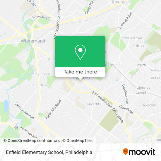 Mapa de Enfield Elementary School