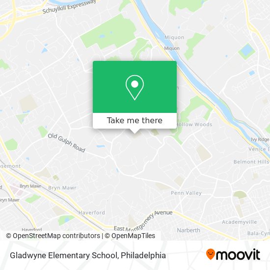 Gladwyne Elementary School map