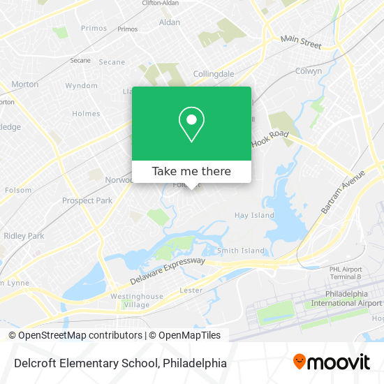 Mapa de Delcroft Elementary School