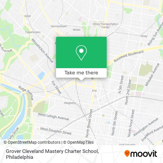 Mapa de Grover Cleveland Mastery Charter School