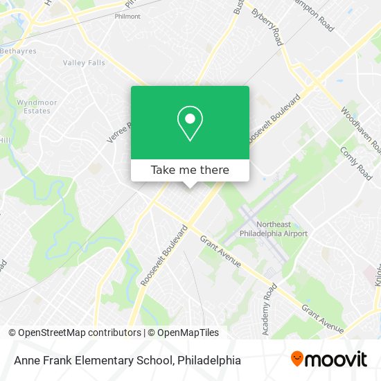Anne Frank Elementary School map