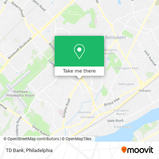 TD Bank map