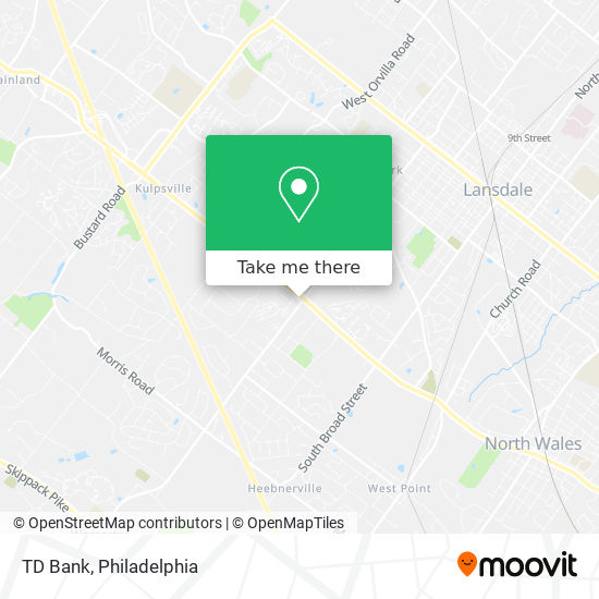 TD Bank map