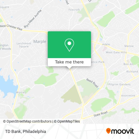 TD Bank map