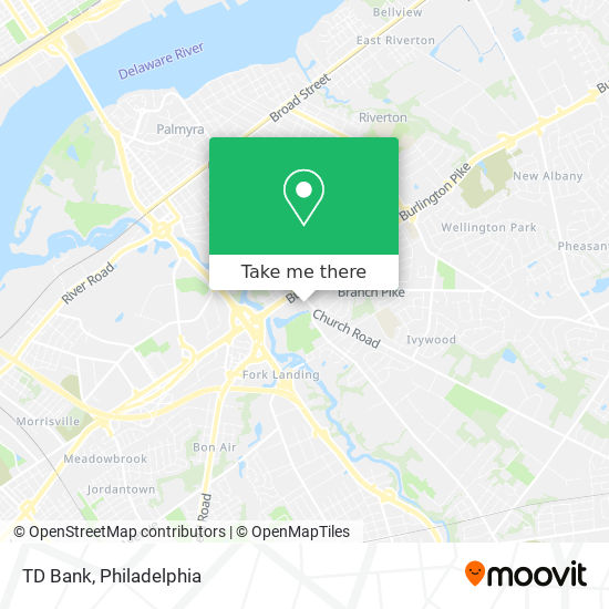 TD Bank map