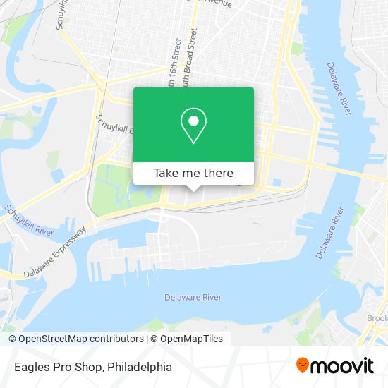 Eagles Pro Shop map