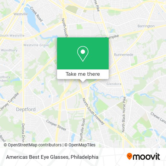 Mapa de Americas Best Eye Glasses