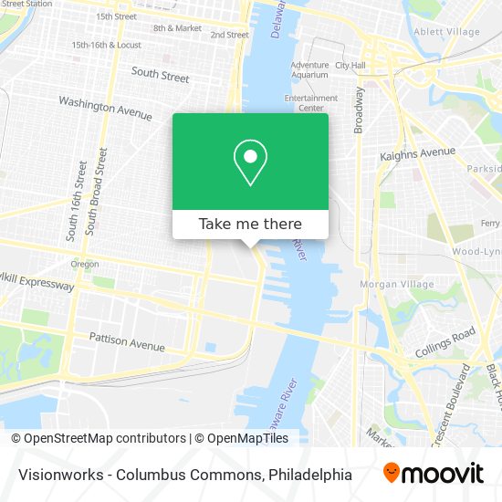 Mapa de Visionworks - Columbus Commons