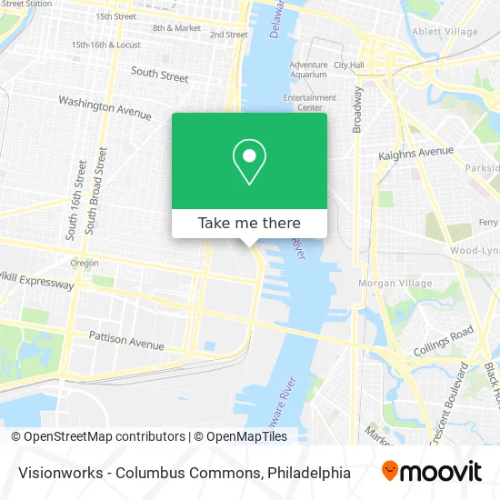 Visionworks - Columbus Commons map