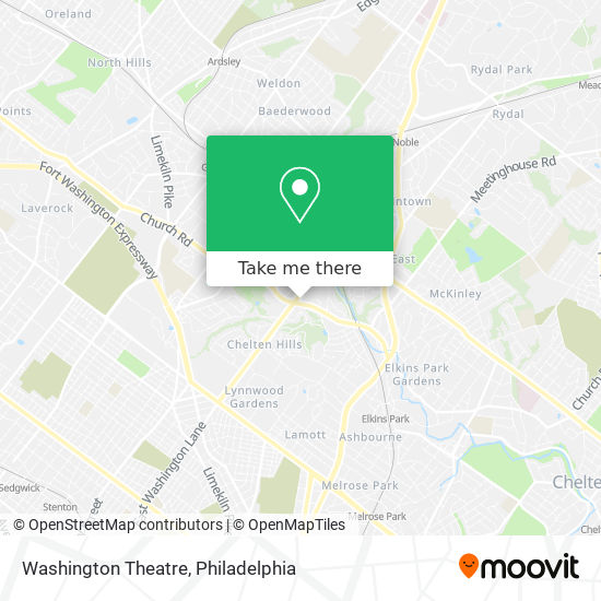 Mapa de Washington Theatre