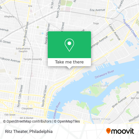 Ritz Theater map