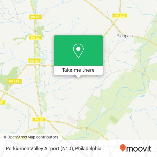 Perkiomen Valley Airport (N10) map