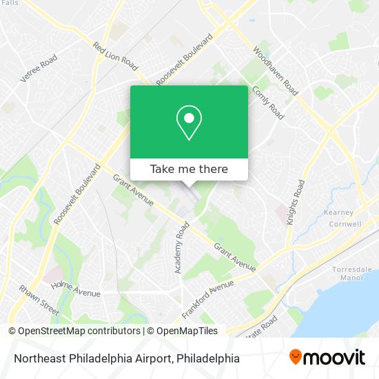 Mapa de Northeast Philadelphia Airport
