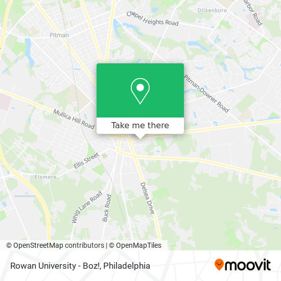 Mapa de Rowan University - Boz!