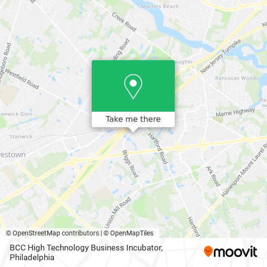 Mapa de BCC High Technology Business Incubator