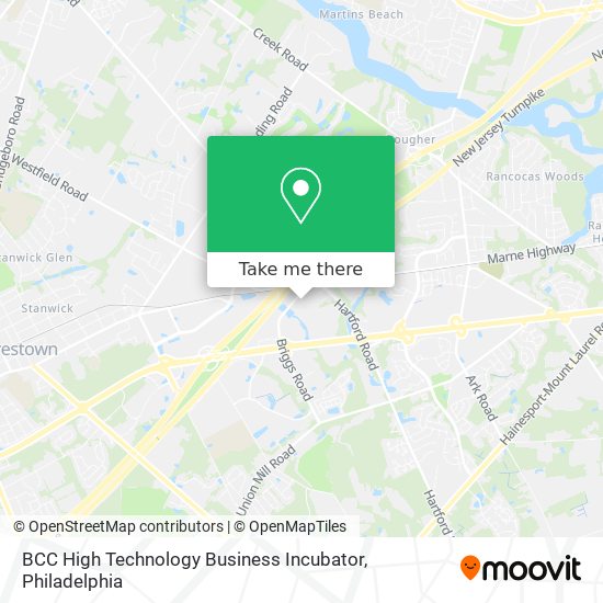 BCC High Technology Business Incubator map