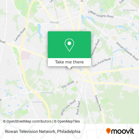 Mapa de Rowan Television Network