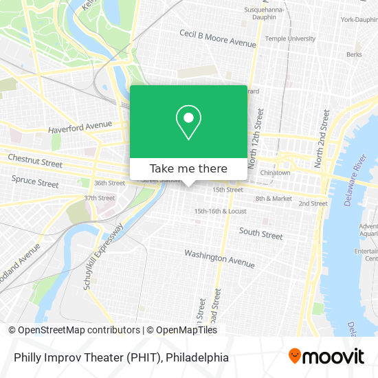 Philly Improv Theater (PHIT) map