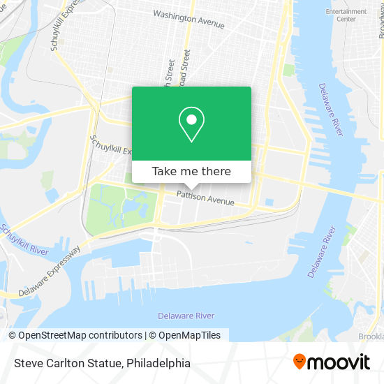 Mapa de Steve Carlton Statue
