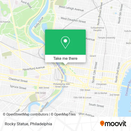 Rocky Statue map