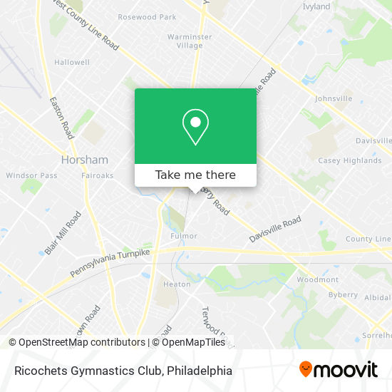 Mapa de Ricochets Gymnastics Club