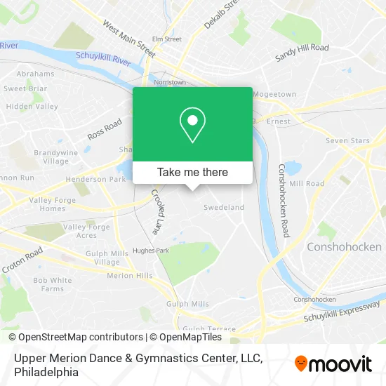 Upper Merion Dance & Gymnastics Center, LLC map