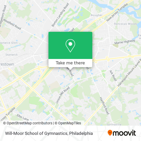 Mapa de Will-Moor School of Gymnastics