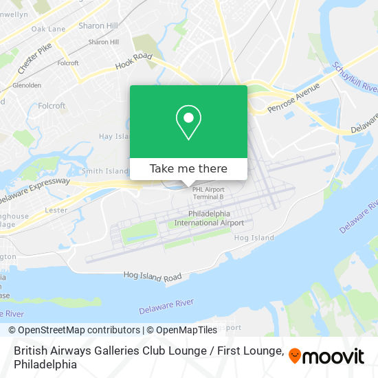 British Airways Galleries Club Lounge / First Lounge map