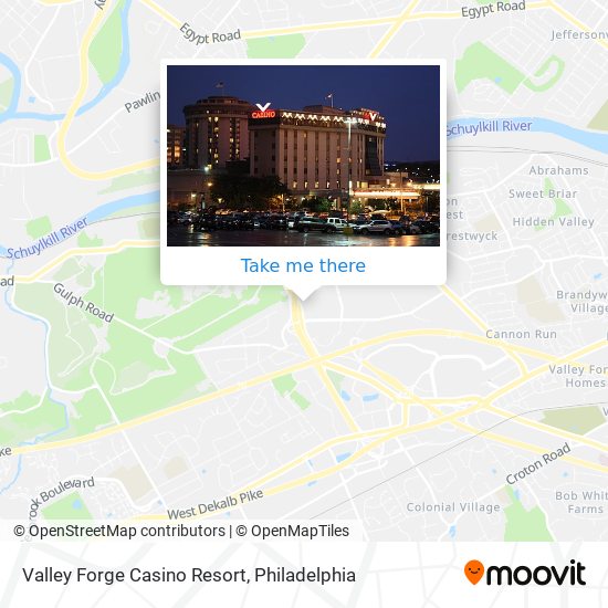 Valley Forge Casino Resort map