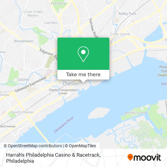 Harrah's Philadelphia Casino & Racetrack map