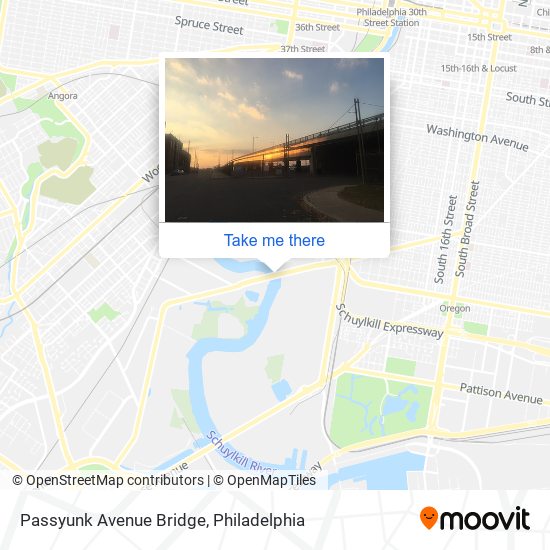 Mapa de Passyunk Avenue Bridge