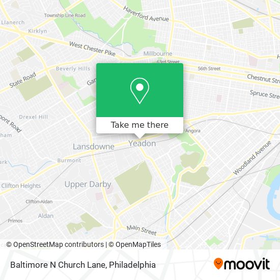 Baltimore N Church Lane map