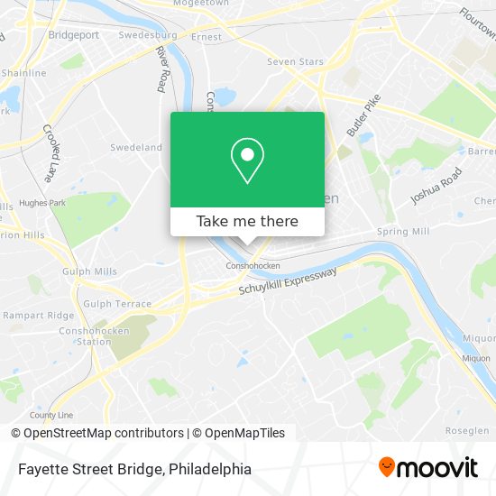 Fayette Street Bridge map