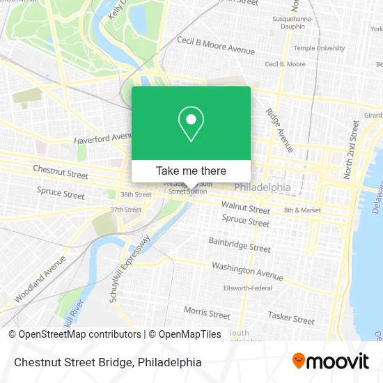 Chestnut Street Bridge map