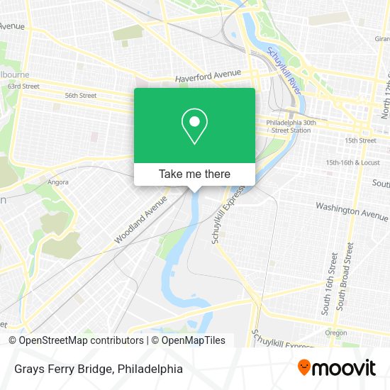 Mapa de Grays Ferry Bridge