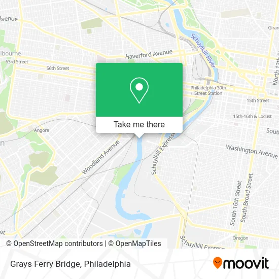 Grays Ferry Bridge map