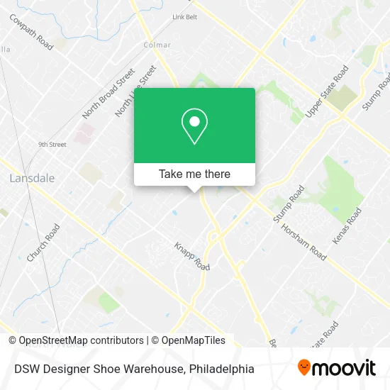 DSW Designer Shoe Warehouse map