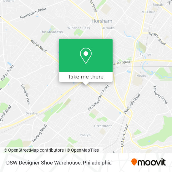 Mapa de DSW Designer Shoe Warehouse