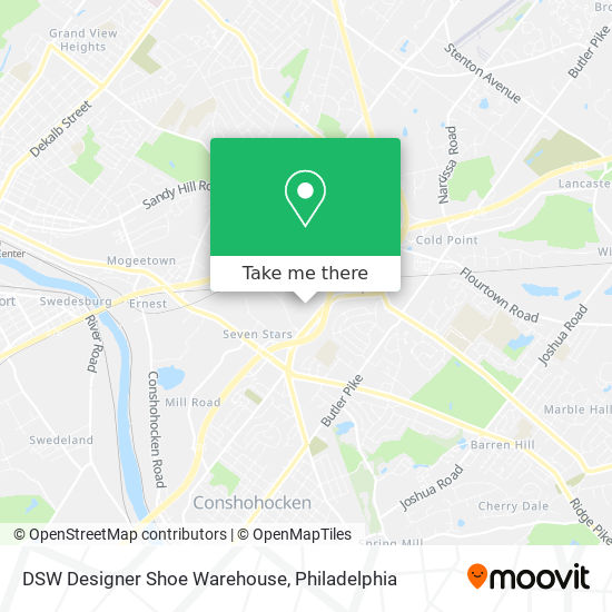 DSW Designer Shoe Warehouse map