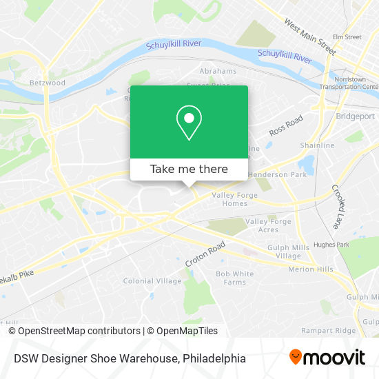 DSW Designer Shoe Warehouse map