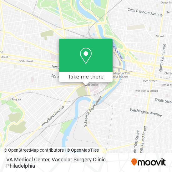 VA Medical Center, Vascular Surgery Clinic map