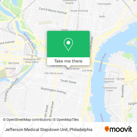 Mapa de Jefferson Medical Stepdown Unit