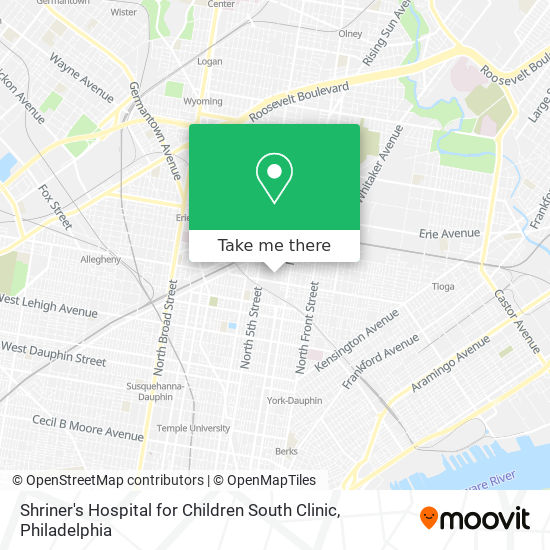 Mapa de Shriner's Hospital for Children South Clinic