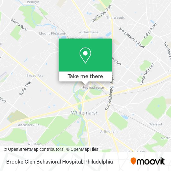 Brooke Glen Behavioral Hospital map