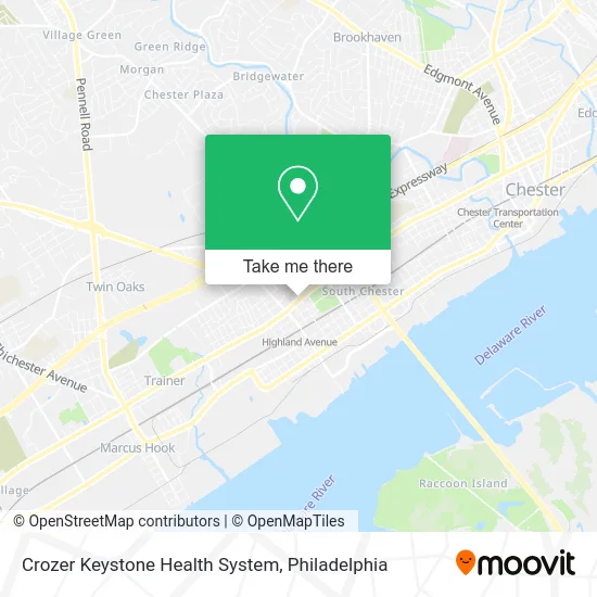 Crozer Keystone Health System map