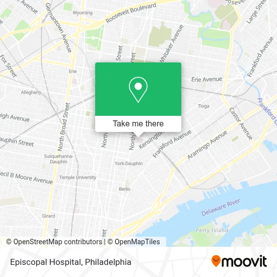 Episcopal Hospital map