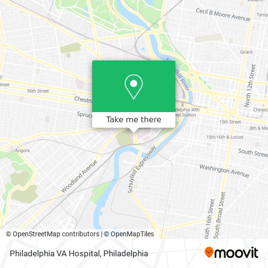 Philadelphia VA Hospital map